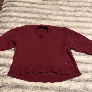 Michael Kors Deep Red Knit Sweater